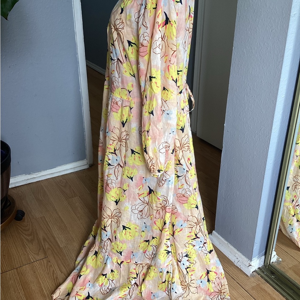 Style & Co. Floral Yellow and Pink Dress 2X - Picture 5 of 13